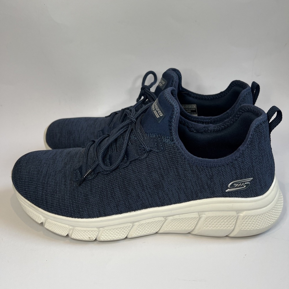 Skechers Bobs‎ Sport Squad Tough Talk Navy Shoes Sneakers Womens Size 9.5 US